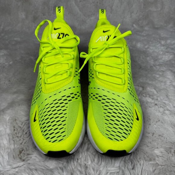 Nike Air Max 270 Volt Neon Yellow Green Men's Running Shoes Size 10.5 US - Picture 3 of 9